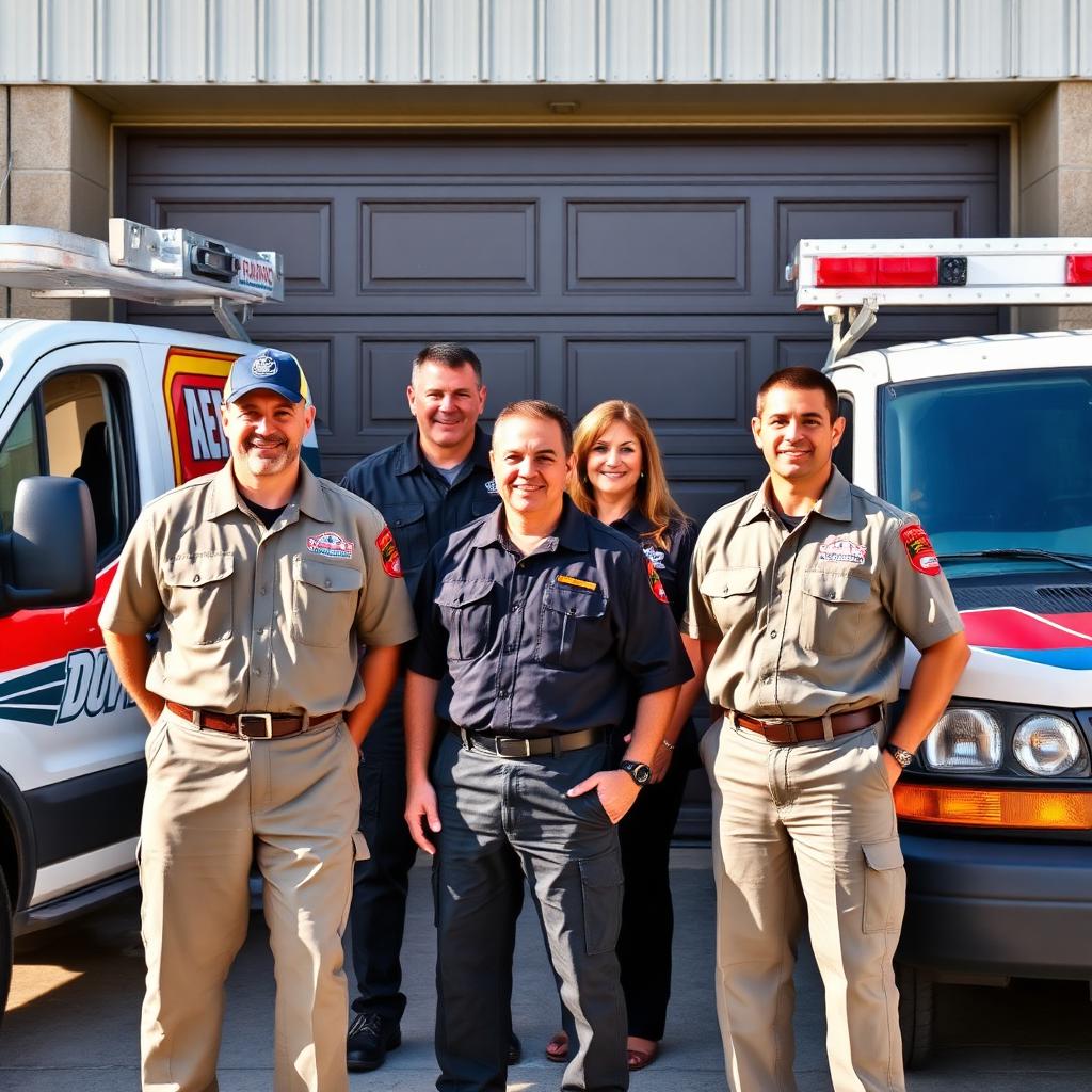 Garage Door South Prairie technician performing professional garage door sensor alignment service in South Prairie